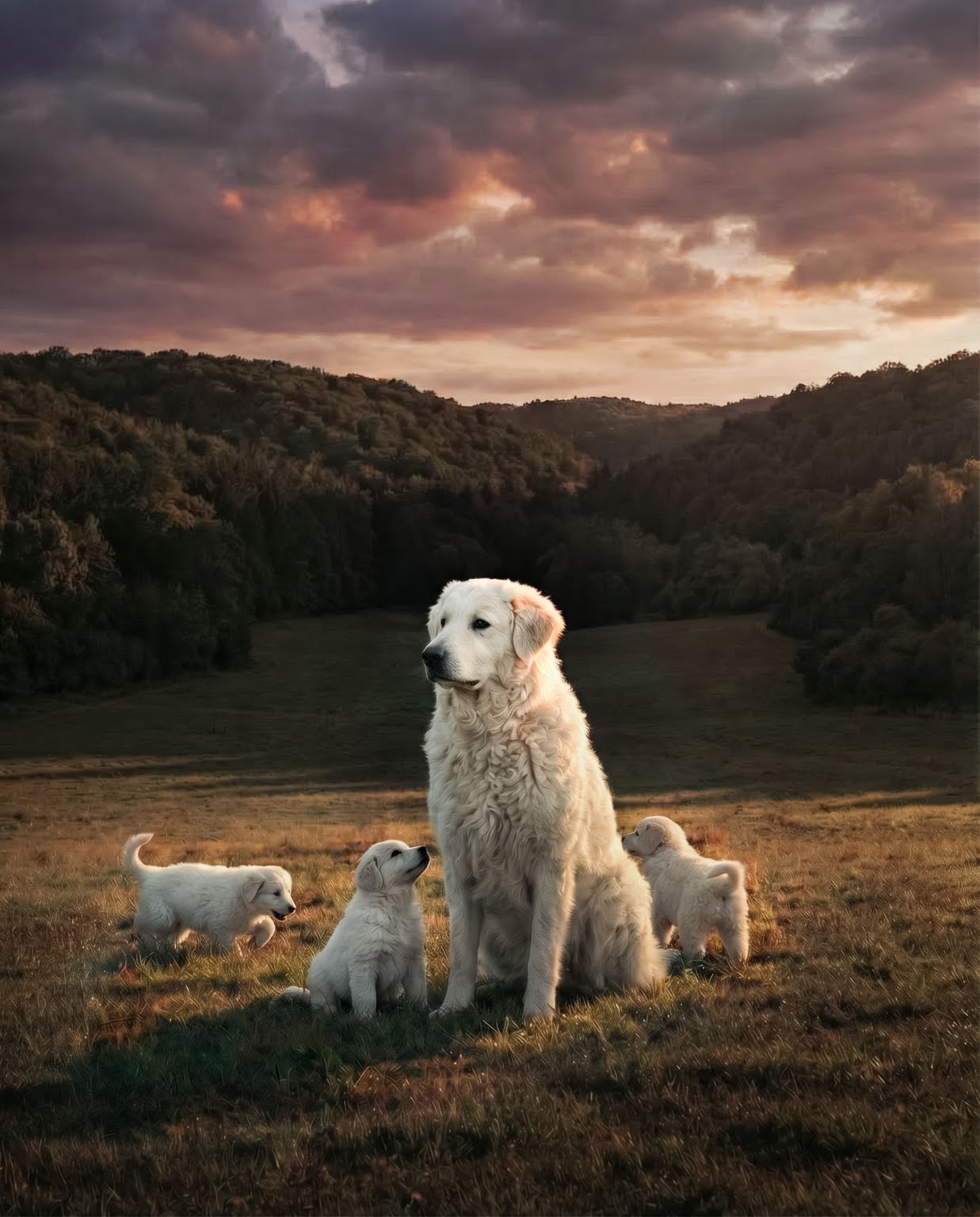 Kuvasz fajta bemutató